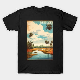 Everglades National Park Florida USA Vintage Travel Retro Tourism T-Shirt